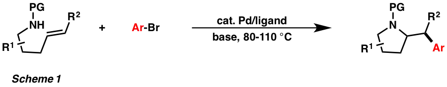 Pd(0)-catalyzed alkene aminoarylation