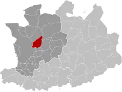 Location of Schoten in Antwerp Province