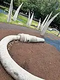 Hose sculpture in Hindmarsh Square (Emo Park quadrant)