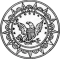 State seal of Maryland from 1817 to 1854.