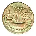 Seal dated 1412, showing a ship with two fleur-de-lis [4]