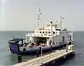 MV Caedmon at Yarmouth whilst operated by Sealink