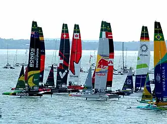 Start of race 4 in Portsmouth