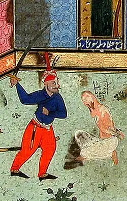 Asafi nearing execution by the Safavids