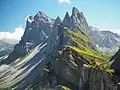 View of Grande Fermeda from Seceda