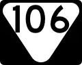 State Route 106 marker