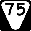 State Route 75 marker
