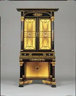 Secretary-bookcase, Possibly by Robert Fisher, Made in New York, New York, 1825–35