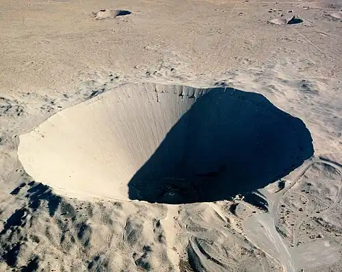 The Sedan test of 1962 was an experiment by the United States in using nuclear devices to excavate large amounts of earth.