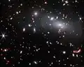 Observation from the James Webb Space Telescope the massive galaxy cluster RX J2129.[35]