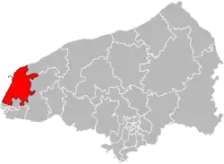 Situation of the canton of Octeville-sur-Mer in the department of Seine-Maritime
