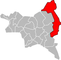 Location of Tremblay-en-France