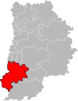 Location of Fontainebleau