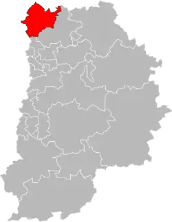 Location of Mitry-Mory