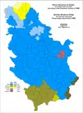 Ethnic map of Serbia by municipalities, 1948