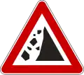 Falling rocks from the left