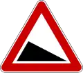 Steep downhill