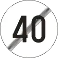 III-14 End of speed limit