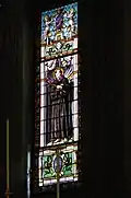 Sergio and Ulisse De Matteis, stained-glass window of St. Francis, from the high altar of San Francesco d'Albaro (Genoa), 1904.