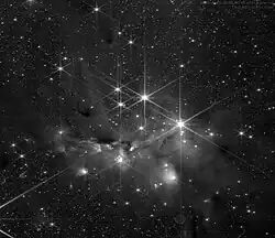 Detailed view of the Serpens South Cluster with JWST NIRCam.