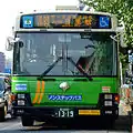 Toei Bus with the chromed Metropolitan Symbol