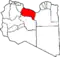 Map of the district of Sirte