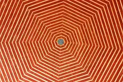 A close up view of mosque's geometric brickwork