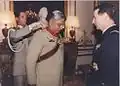 Receiving the National Order of the Legion of Honour