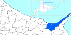 The area of Shari District in Okhotsk Subprefecture.