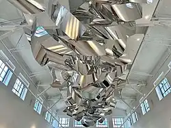 Photo by Sharon Louden of her permanent sculpture installation, "Windows of Freedom Tower," Freedom Tower, Miami, FL, 2025