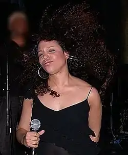 Shayna performing in New York City