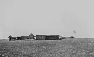 Shearers' quarters at Carandotta Station, 1934