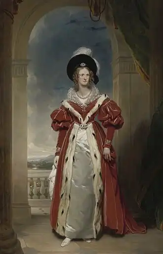 Portrait of Queen Adelaide, 1836