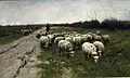 Sheepfold, 1880, by Anton Mauve