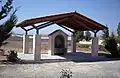 Shelter at Nicosia's new Armenian cemetery