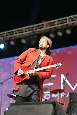 Sherjan Ahmad performing live