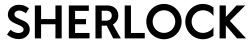 The word "Sherlock" in black letters