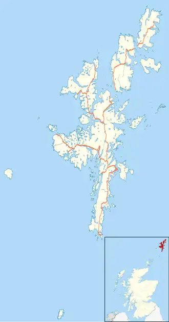 Delting is located in Shetland