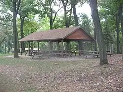 The scenic overlook and picnic area of Shikellamy State Park a Pennsylvania state park is in Union Township.