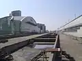Construction of the Hokuriku Shinkansen platforms, March 2008
