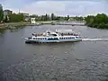 A riverboat on the river in Vinnytsia (2006)