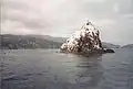 Ship Rock is located 3 miles (4.8&nbsp;km) east of the Isthmus on Catalina Island, California.