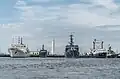 Perekop alongside Karpaty and Admiral Vladimirsky in Kronstadt on 5 August 2012.
