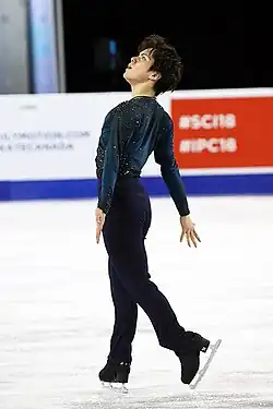 Shoma Uno at the 2018 Skate Canada International