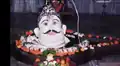 Decorated Pindi with dahibhat limpan