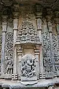 Shrine outer wall relief