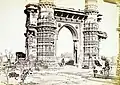 Ruins of the former mosque, in 1866