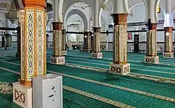 Interior of the modern prayer hall