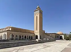 The modern mosque added in the 21st century