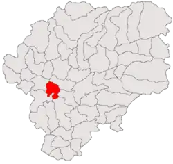 Location in Bistrița-Năsăud County